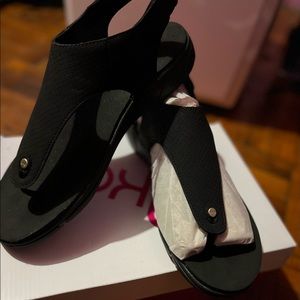 RYKA Snake Print Adjustable Sandals